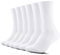 TUUHAW Socken Herren Damen 6 Paar Sportsocken Atmungaktive tennissocken,Weiß 47-50
