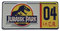 Jurassic Park Replica Number Plate Tin Sign