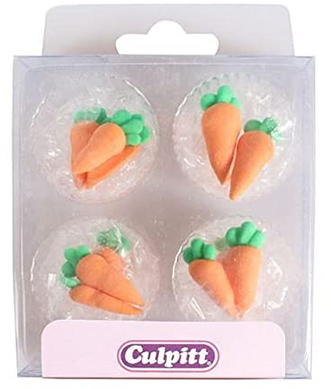 Carrot Sugar Toppers - 12 pack