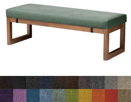 Kimgull Bankauflage Sitzkissen Bank Bankkissen Sitzauflage Sitzpolster Sitzbank Auflage Polster fur Banke Kissen Kissenauflage for Küchenbank Gardenbank Essbank (100X40X5CM Achatgrün)
