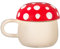 Sass & Belle - Mug champignon Rouge avec couvercle - Céramique - Tasse - Coffee cup - 32 oz - Anniversaire