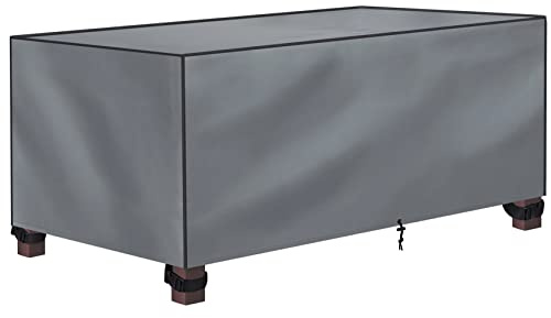Gartenmöbel Abdeckung Wasserdicht 123x61x74cm - Schutzhülle für Gartentisch aus 600D Oxford Polyester Winterfest - Plane Abdeckplane