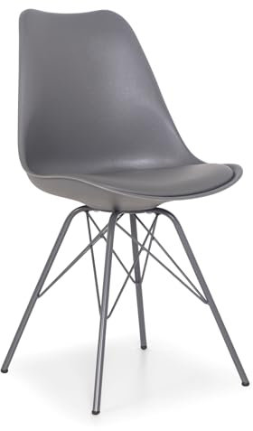 Riess Ambiente Retro Stuhl Scandinavia MEISTERSTÜCK grau Esszimmerstuhl Küchenstuhl Bürostuhl