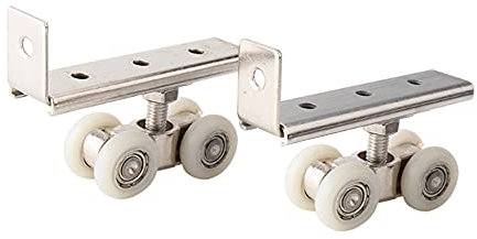Sliding Door Wheels Wardrobe, Cabinet Sliding Door Wheel Rollers, Sliding Door Fittings, Sliding Door Wheels Wardrobe, for Cupboard Wardrobe Cabinet Closet Window(2pcs)