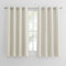 PONY DANCE Tende per Interni Corte - Tende Cameretta Bambini Tende Salotto Moderne 2 Pezzi L 140 x A 145 cm Tende Beige Chiaro Tenda Oscurante da Interno Tende Termiche con Anelli