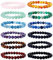 LOLIAS 12 Stück 8mm Natürliche Perlenarmbänder für Damen Herren Natürliche Kristallsteinarmbänder Stretch Statement Schutzarmband Charme Perlen Paare Armbänder Schmuck Geschenke