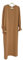 JINLLC Damen Gebetskleid Ramadan islamische muslimische Kleidung Lange Ärmel Abaya Kleid Einfarbig Türkischer Robe Dubai Outfits, khaki, XX-Large