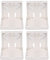 4 soportes ajustables para bebidas ,ahorro de espacio ,colocación vertical ,resistente a los arañazos ,plástico ABS ,montaje en pared ,portavasos plegable para camiones ,coches ,barcos (blanco)