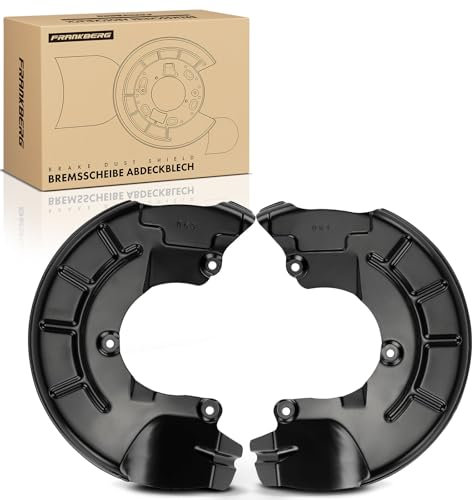 Frankberg 2x Spritzblech Bremsscheibe Vorderachse Kompatibel mit A1 8X1 8XK 1.2L-2.0L 2010-2015 Polo 6C1 6R1 1.0L-1.2L 2009-2022 Citigo NF1 1.0L 2011-2019 Replace# 6R0615311A