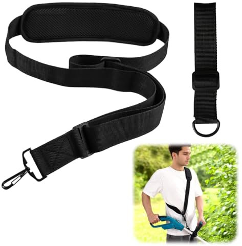 Fascetta 2pcs Strimmer Harness Shoulder Strap Padded Belt Harness Mower Trimmer Compatible with Most Grass Trimmer Nylon Belt Universal Adjustable Brushcutter Strimmer Garden Trimmer Lawn Mower