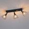 Klighten Deckenstrahler 3 Flammig E14 Schwarz, Vintage Industrial Deckenlampe Strahler, Schwenkbar Deckenspots für Küche, Schlafzimmer, Wohnzimmer, Flur, Länge: 43.5 cm, Ohne Leuchtmittel