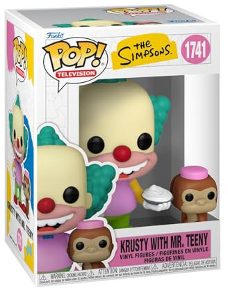 Funko Pop! & Buddy: Simpsons 1 - Krusty The Clown & Tenny​ - The Simpsons - Figurine en Vinyle à Collectionner - Idée de Cadeau - Produits Officiels