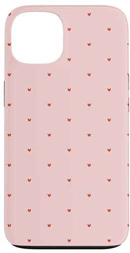 Tiny Hearts Cute Girly Aesthetic Preppy Rosa/Rot Hülle für iPhone 13