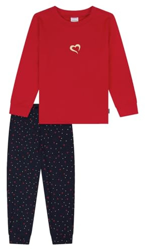 Schiesser Mädchen Schlafanzug Set Pyjama Lang - 100% Organic Bio Baumwolle - Größe 92 Bis 140 Pyjamaset (1er Pack)
