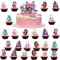 GB THEM Lot de 25 décorations de gâteau pour enfants - Mini figurine - Décoration de fête