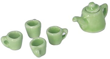 Gonetre Tazza da tè in Ceramica Bambola Set Fai -da -te in Porcellana in Porcellana Set da tè da tè per le Bambole Decorazione per 1:12 House per Bambole