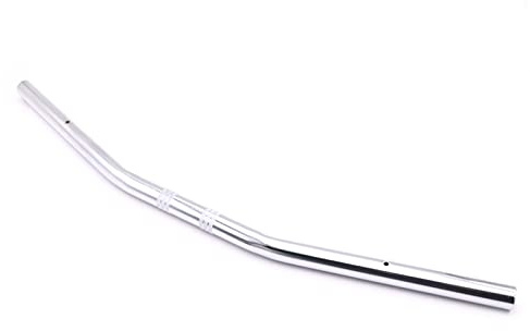 YZWHKJ Guidons de Motos,Guidon Drag Bar 1 '' 25mm Universal Moto Guidon Drive Barre Droite Dual pour Sport Bike Cruiser Bobber Street Vélo Hors Route Cafe Racer Racer(Chrome)