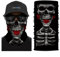 ShopINess Unisex Schlauchschal Halswärmer Neckwarmer Multifunktions schlauchtuch totenkopf für Motorrad Bikes Sport Festival Halloween Karneval - Totenschädel (Drei Rosen)