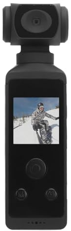 Caméra d'action de Poche 4K, Caméscope Vidéo de Caméra Corporelle Bodycam avec Un WLAN et Un de Microphone sans essué 270 ° pour Les Activités de Plein Air Lors de la