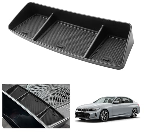 GAFAT Kompatibel mit BMW 3er G20 G21 i3 G28 2023 2024 2025/ 4er G22/ i4 G26 12,3 Mittelkonsole Aufbewahrungsbox, Hinter dem Bildschirm Ablagen Organizer für 12,3 Zoll Curved Display
