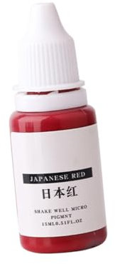 OATIPHO 1Pieza Kit de Pigmentos para Micropigmentación Tinta Profesional para Labios Ojos y Cejas Rojo Japonés