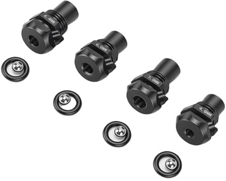 GEERYZHE 4pcs Rivet Tool Nose Pieces Set 3/16 7/32 1/4 9/32 Compatible with Milwaukee M18 Fuel 2660 Blind Riveter | Replacement Retention Nosepieces Kit 49-16-2660RP