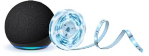 Echo Dot (Última generación) con Alexa+, Antracita + Tapo L900A-5 Tira LED Inteligente, 5m Multicolor, Pack Iluminacion Inteligente con Control por Voz
