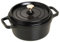 STAUB Gusseisen Bräter/Cocotte, Rund 22 cm, 2,6 L, Aromaregen Funktion für optimale Befeuchtung, Für alle Herdarten inkl. Induktion & Backofen, Schwarz