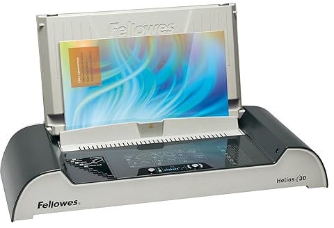 Fellowes 5641001 Büro Thermobindegerät Helios 30 platin/schwarz