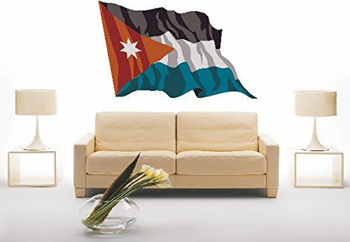 INDIGOS UG - Wandtattoo Wandsticker Wandaufkleber Aufkleber ls78 Jordan - Jordanien 40 cm farbig bunt als Fahne