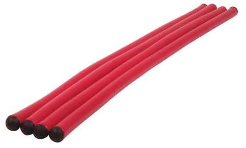 MAUK Allzweck Bindedraht Rot 15 mm x 45 cm – 4er Pack | Pflanzenbinder & Blumendraht für Kletterpflanzen, Rankhilfe, Rankgitter | witterungsbeständiges Bindematerial | Werkstatt und Garten