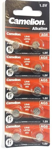 10 x 1.55V Button Coin Cell Watch Battery Batteries AG5 AG-5 LR750 LR754W