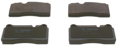 Bosch BP1143 - Brake Pads Car Front Axle - 1 Set of 4 Pads | Bosch Quality - Reduced Noise and Dust - ECE-R90 Certified - Copper-Free