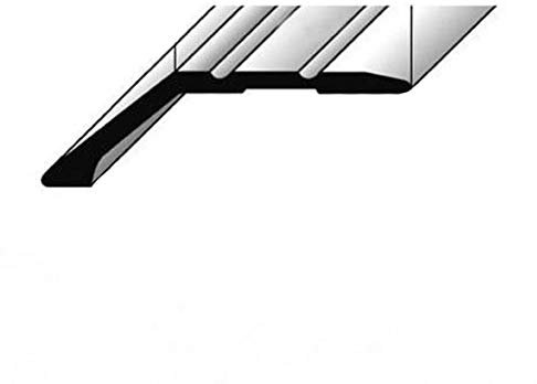 10 Meter Abschlussprofil/Abschlussleiste Laminat, 8,5 mm Einfasshöhe, Aluminium eloxiert, selbstklebend