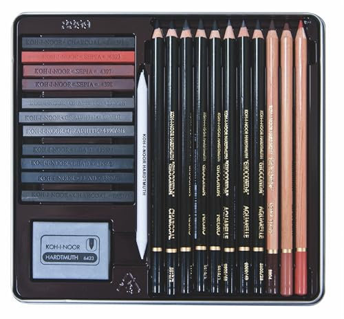 Koh-I-Noor - H8899 - Kollektion Art Bleistift Set Giconda (11), 24-teiliges Set