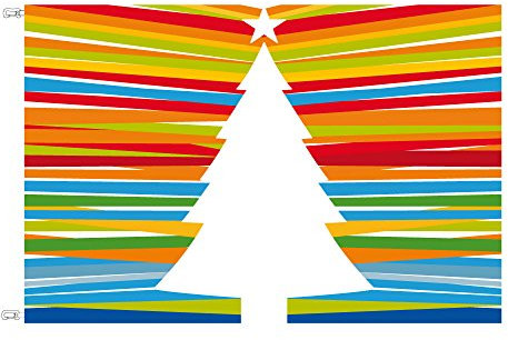 Fahne/Flagge Weihnachten Design Colors