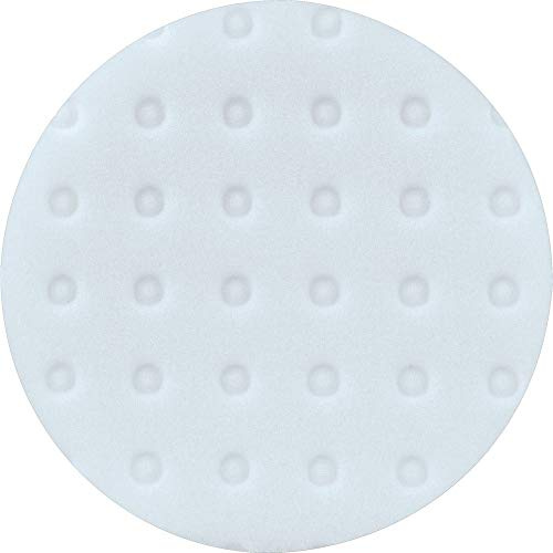 Makita T-02668 Schaumstoff-Polierpad, 14 cm, mit Klettverschluss, Weiß
