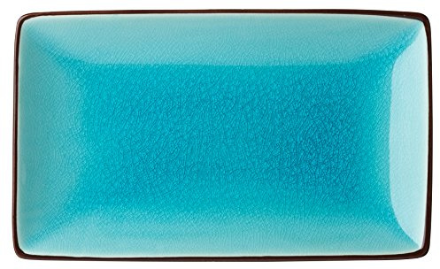 Utopia K90025 Soho Aqua Plate, Rectangular, 8.5 x 5.5, 21 cm x 14 cm (Pack of 6)