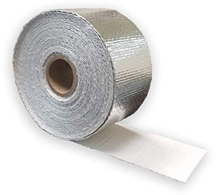Newtex High Heat Resistant Tape - Extreme Temperature Aluminum Foil Z-Flex Tape - Pressure Sensitive Adhesive Ducting, Insulation, Reflective Heat Barrier Tape Roll (2 x 25')