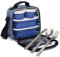 PracticFood - Kit Urban Food Negro Cubiertos - Bolsa térmica porta alimentos. Denim Blue