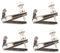 Futheda Violinen-Feinstimmer, große Größe, silberfarben, Ersatzteile für Violine in 4/4–3/4-Größe, rostbeständig, Metallsaiten-Einsteller, vernickelt