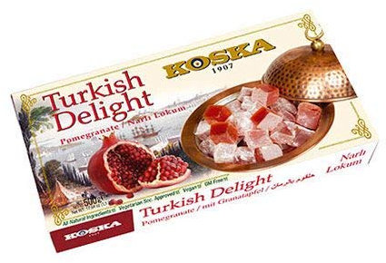 Delicias turcas con granada 500g Turkish delight with Pomegranate 500g