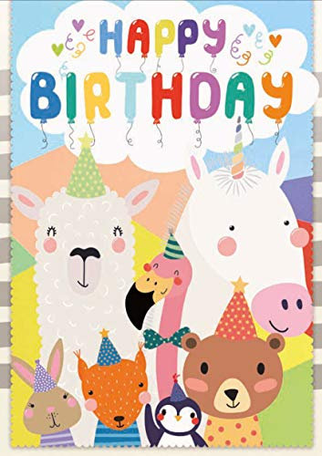 bentino Geburtstagskarte für Kinder, DIN A5 Set mit Umschlag, Grußkarte spielt wie schön dass Du geboren bist (Coververs.) Geburtstagskarte für Kinder, Serie KidsCards