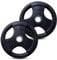 Tri-Grip Weight Plates - 2x 15kg, 2 Olympic Hole Barbell - Premium Tri-Grip Handles for Easy Handling - Reliable for Intense Workouts