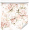 Muralo Tapete 10m Rolle Vlies Tapete Rosen Blumen Blätter Natur Pflanzen Stengel Vliestapete 1000 x 53cm Wand Tapete Wohnzimmer Schlafzimmer Moderne Wanddeko Wand Dekoration