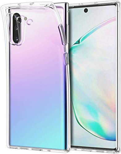 Captor Cover Trasparente per Samsung Galaxy Note 10, Custodia TPU in Silicone Flessibile Morbida e Sottile, Protezione Full Body con Bordo Rialzato per Schermo e Fotocamera