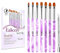 7Pcs pinceaux ongles nail art Brosses et déco d'ongles gel UV chablon pour ongle gel construction pinceau ongle gel avec Une Juste poussé
