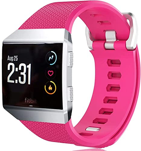 Strap-it Silikonarmband Rosa - Passend für Fitbit Ionic - Armband für Smartwatch - Ersatzarmband