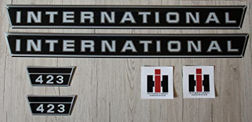 IHC/Mc Cormick Aufkleber international 423 Silber Logo Emblem Sticker Label Set klein
