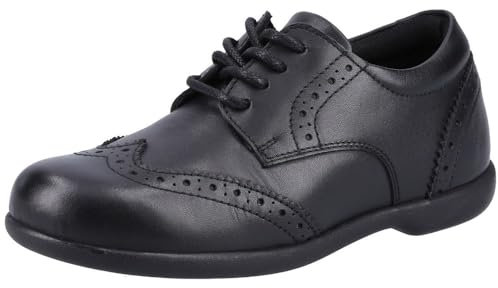 Hush Puppies Girls Bridget Junior School Uniform Shoe, Black, 2 UK Child